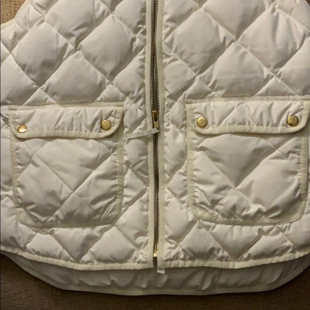 JCrew half zip vest
